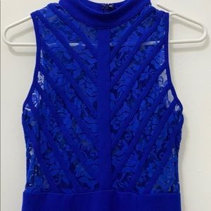 Blue Embroidery dress